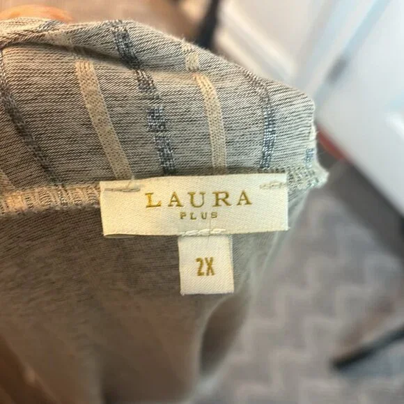 LAURA PLUS Matching Tunic Tank and Cardigan Set - Picture 8 of 11